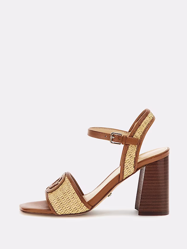 Ganika leather-blend sandal - GUESS