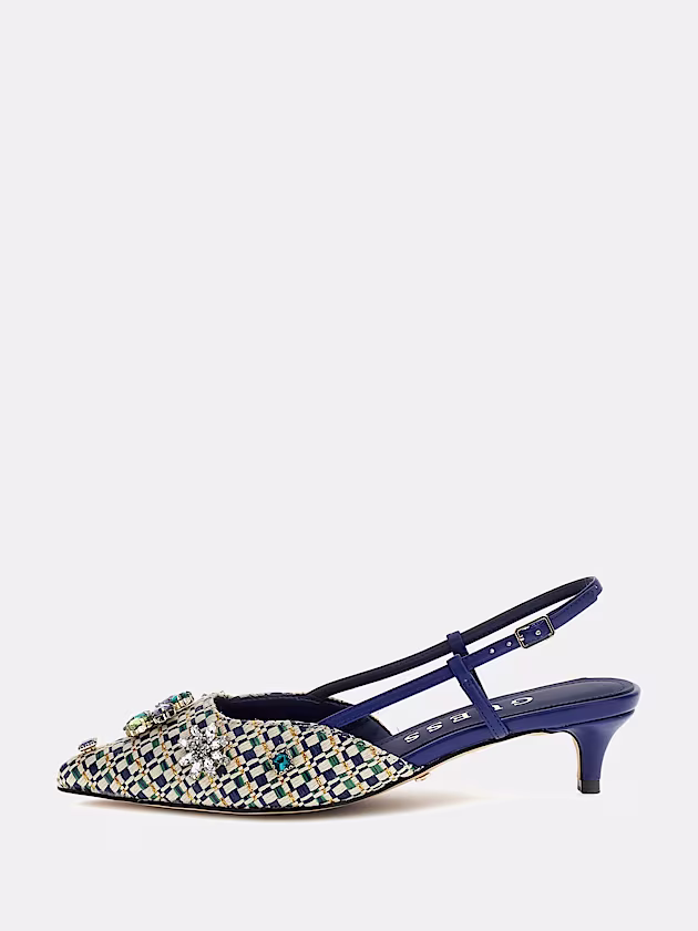 Jesseny Jewel Appliqué Slingback - GUESS