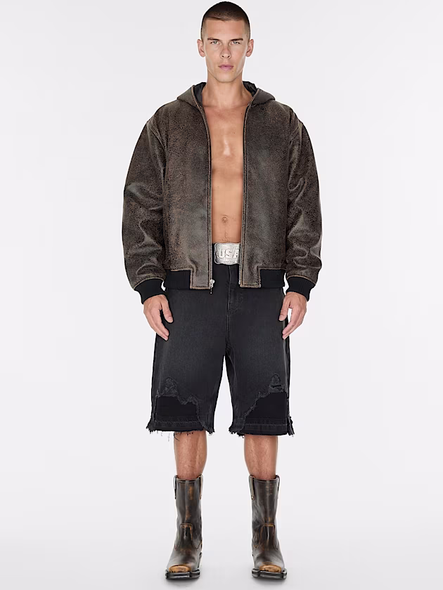 Mid rise denim shorts - GUESS