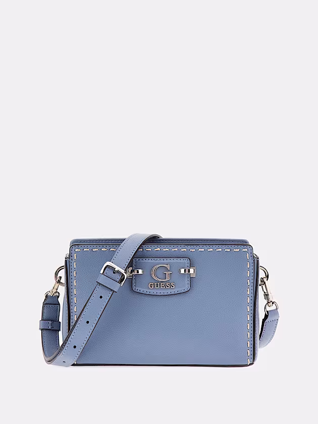 Nastra stitch-detail mini crossbody - GUESS
