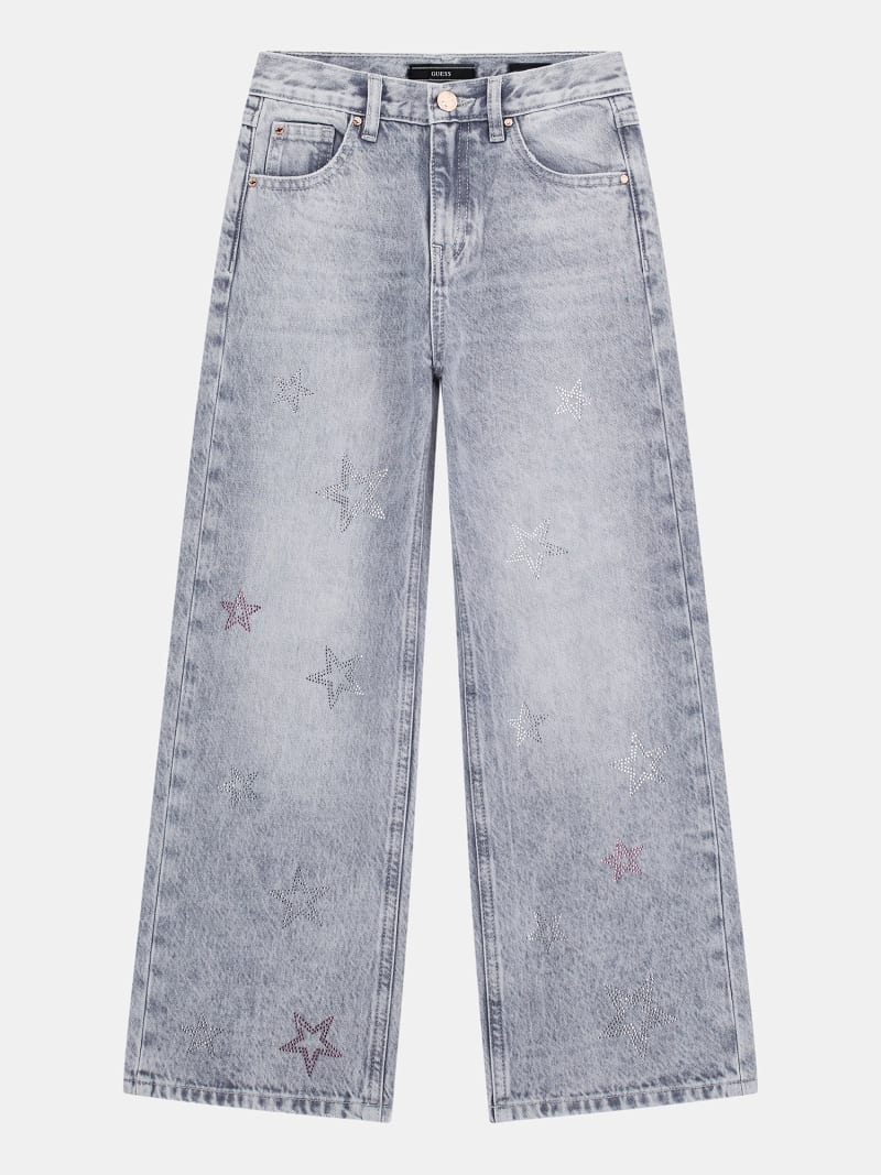 Wide leg rhinestones jeans - GUESS