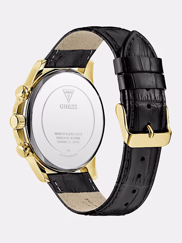 Leather multi-function watch 44 mm - GUESS