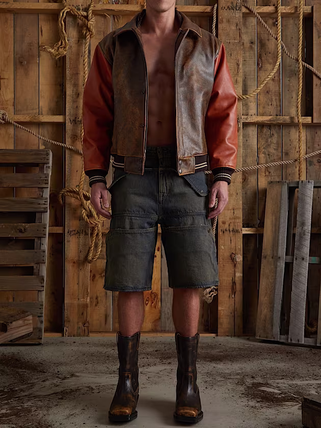 Mid rise relaxed denim shorts - GUESS