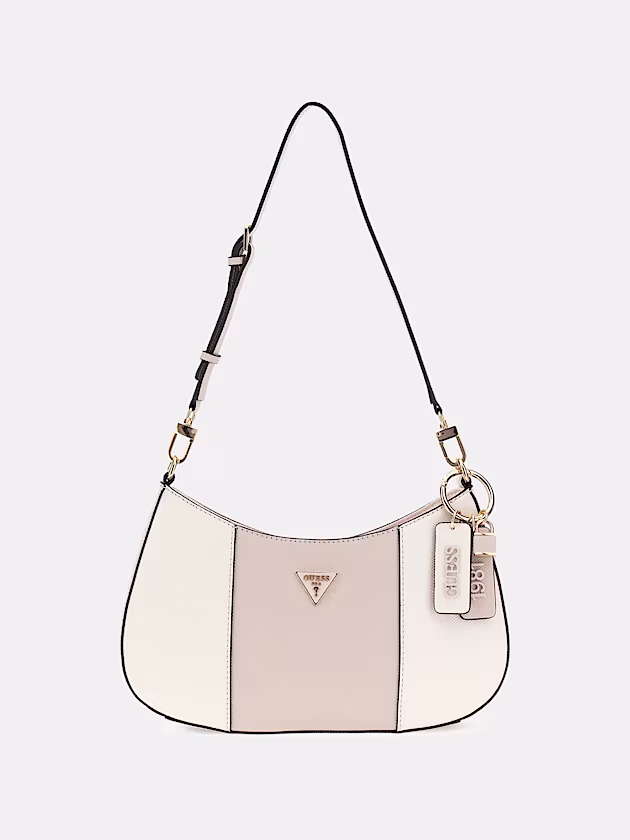 Noelle Saffiano Shoulder Bag - GUESS