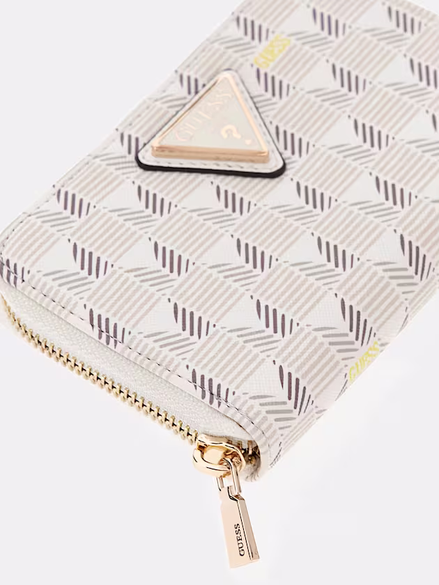G Wave geometric-print mini wallet - GUESS