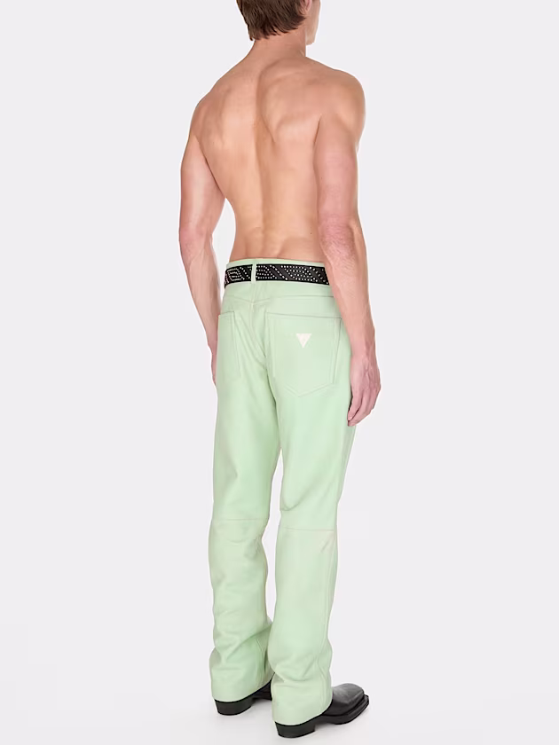 Crackled leather pants - GUESS