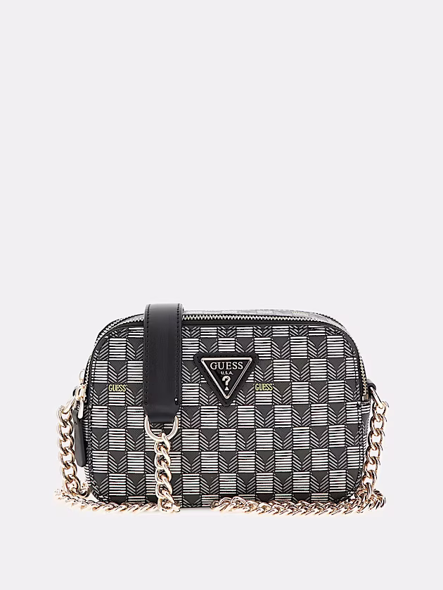 G Wave geometric-print mini crossbody - GUESS