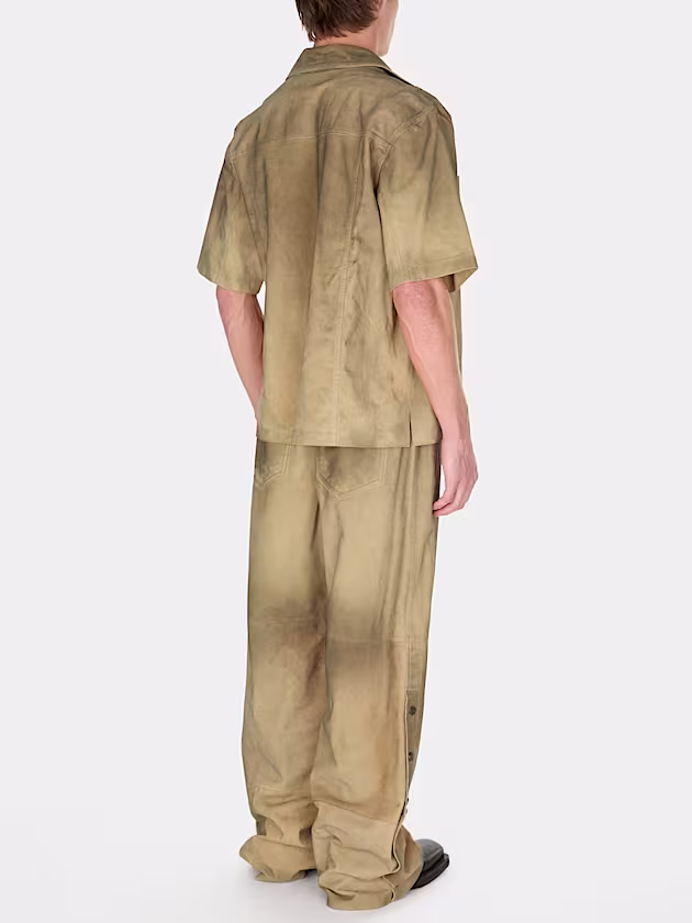 Leather regular pants - GUESS