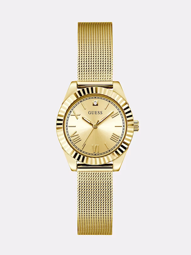 Analogue watch in recycled steel 30 mm - GUESS