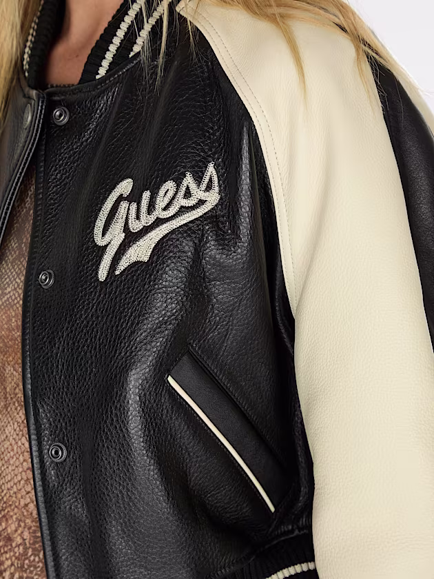 Genuine leather jacket - GUESS