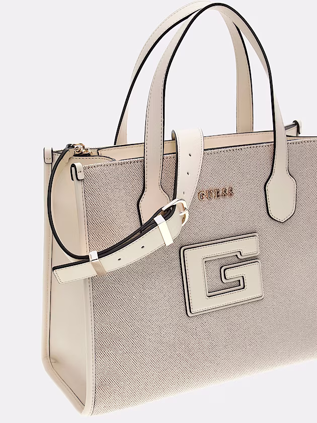 G Status logo-script detail handbag - GUESS