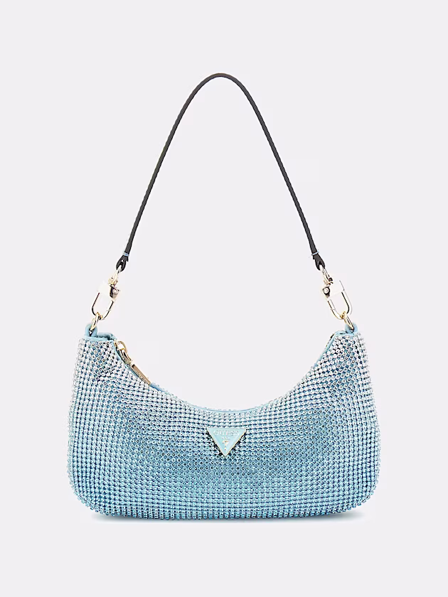 Zalina Rhinestone Mini Shoulder Bag - GUESS