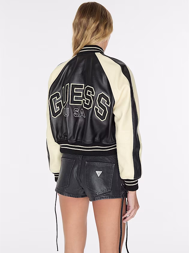 Genuine leather jacket - GUESS