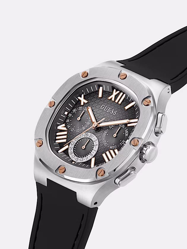 Multi-function silicone watch - GUESS