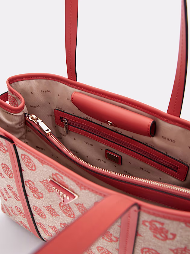 Beyza 4G peony logo shopper - GUESS