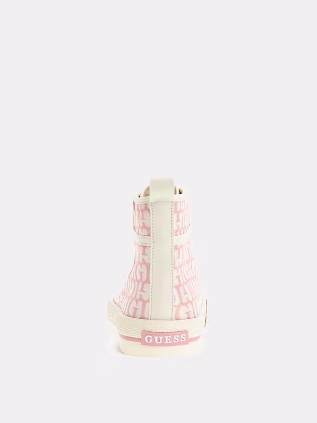 Colyn Logo-Script High-Top Sneaker - GUESS
