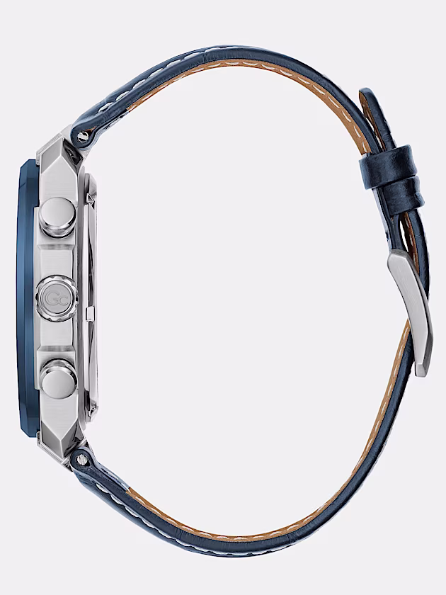 GC leather chronograph watch - GUESS