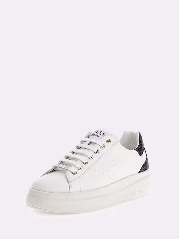 Elbina genuine leather sneakers - GUESS