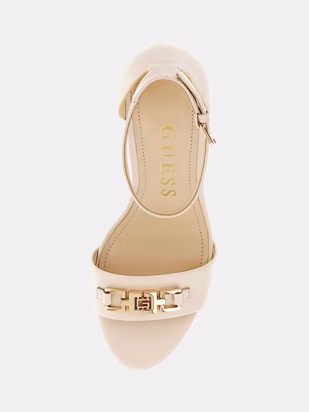 Settle genuine leather sandal - GUESS
