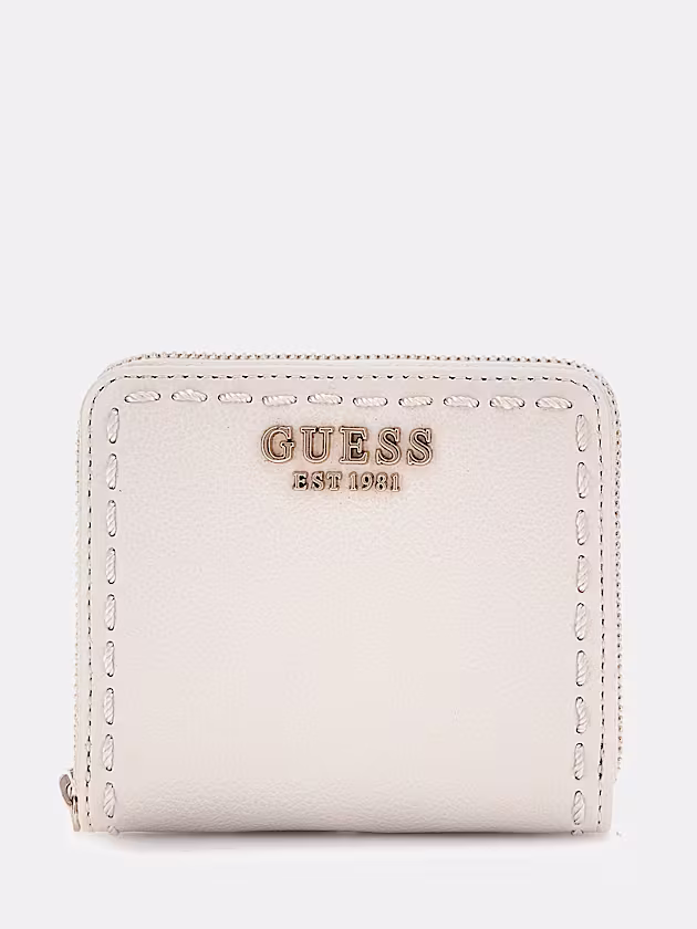 Nastra stitch-detail mini wallet - GUESS