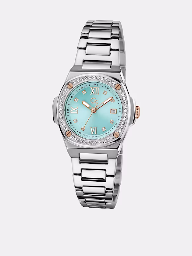 GC analogue quartz watch in stainless steel - GUESS