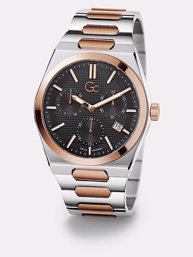 GC multi-function watch in stainless steel - GUESS
