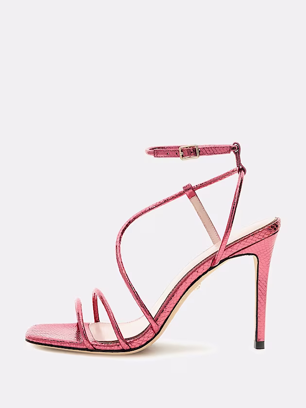 Marciano lamé strappy stilettos - GUESS