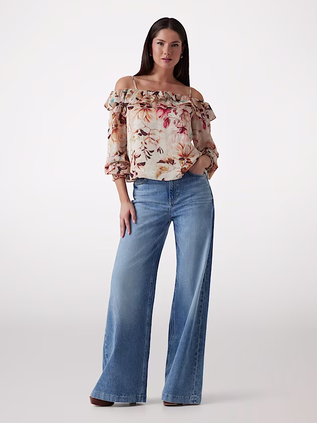 Printed chiffon blouse - GUESS