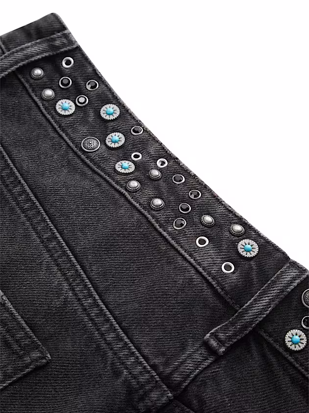 Mid rise flare denim pant - GUESS