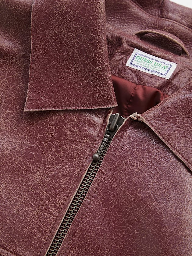 Genuine leather jacket - GUESS