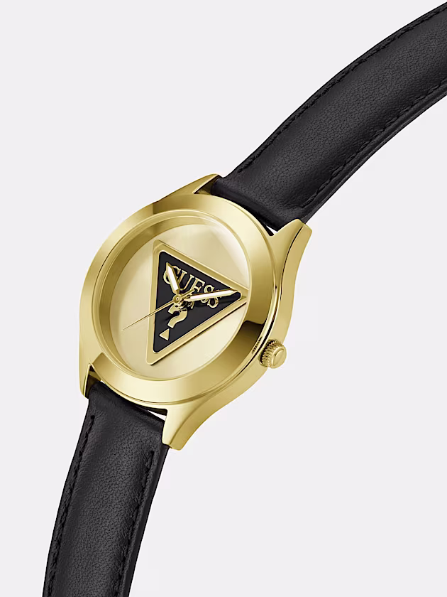 Genuine Leather analogue watch - GUESS