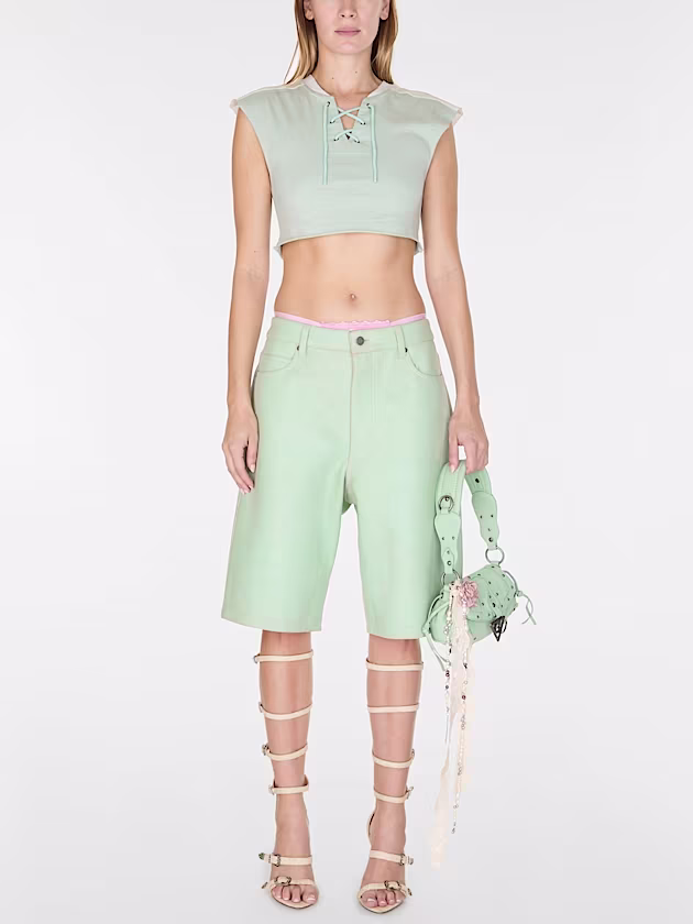 Crackled leather pants - GUESS