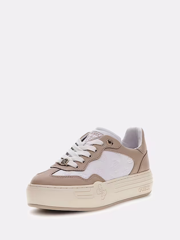 Swole Leather-Blend Sneaker - GUESS