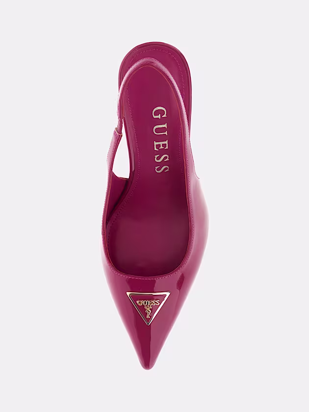 Nassir patent slingback - GUESS