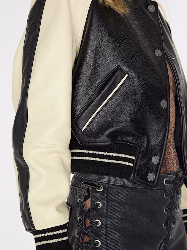 Genuine leather jacket - GUESS