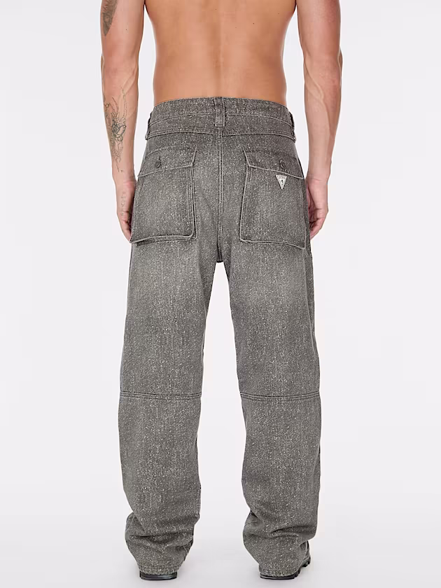 Mid rise relaxed denim pant - GUESS