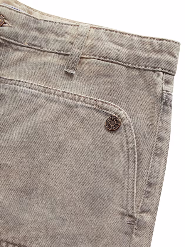 Mid rise relaxed denim shorts - GUESS