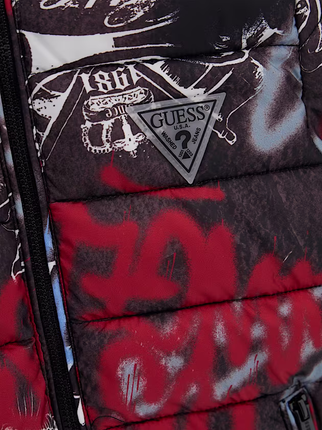 All over print puffer - GUESS