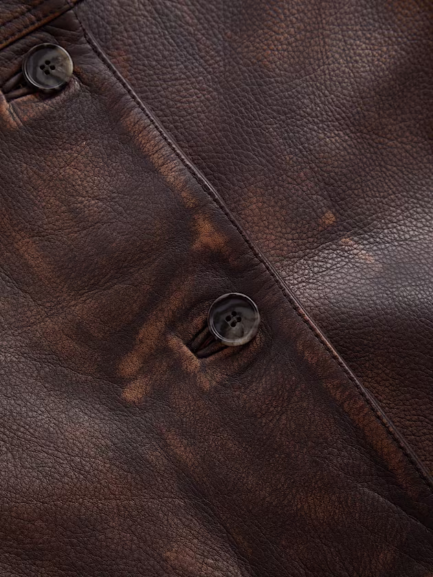 Genuine leather jacket - GUESS