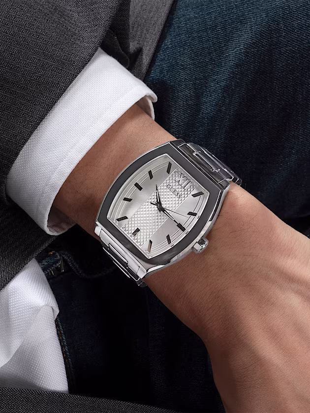 Stainless steel analogue watch - GUESS