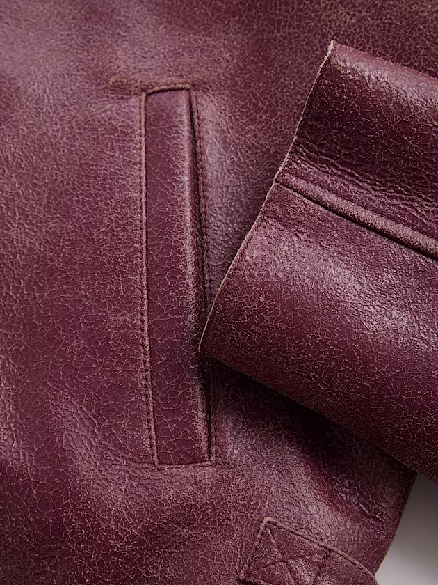 Genuine leather jacket - GUESS