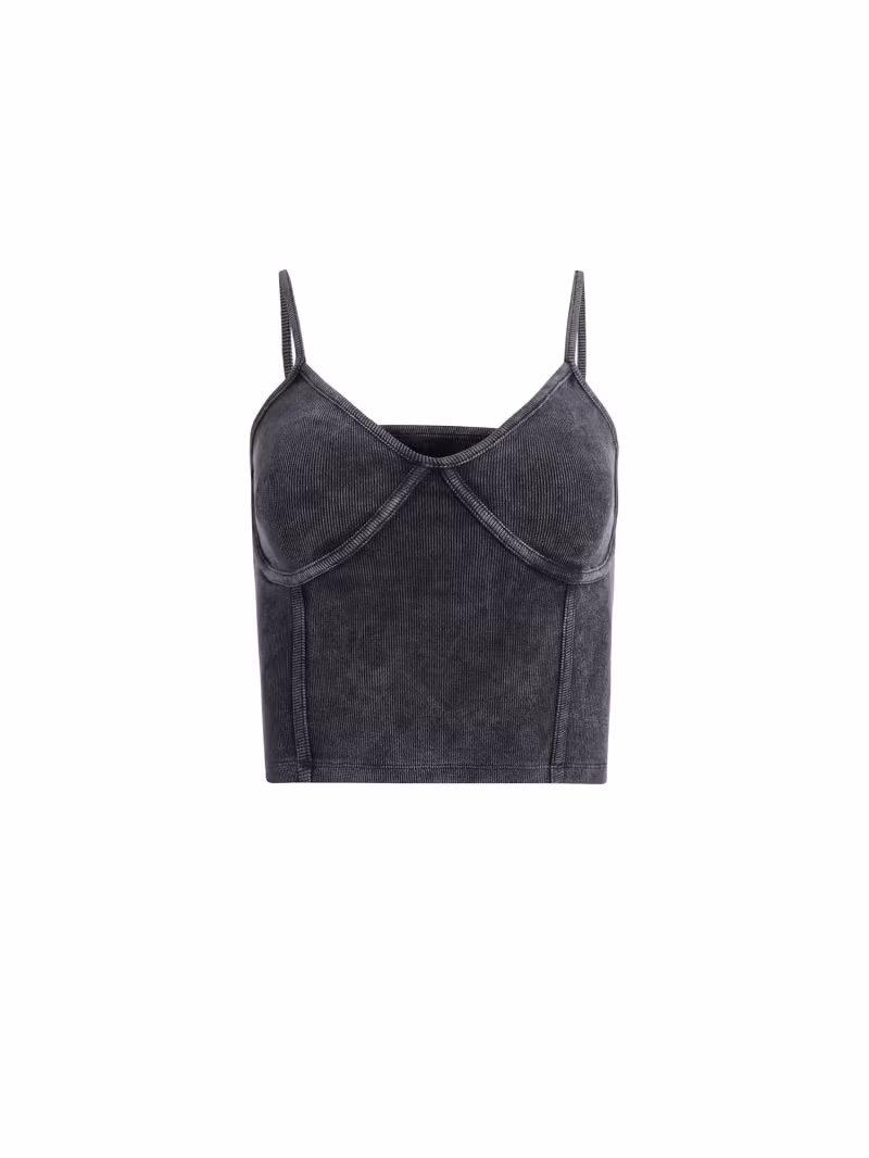 Rib knit tank top - GUESS