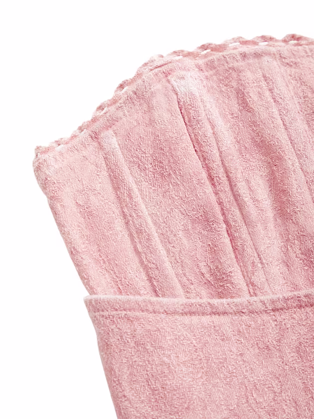 Lace up bustier top - GUESS