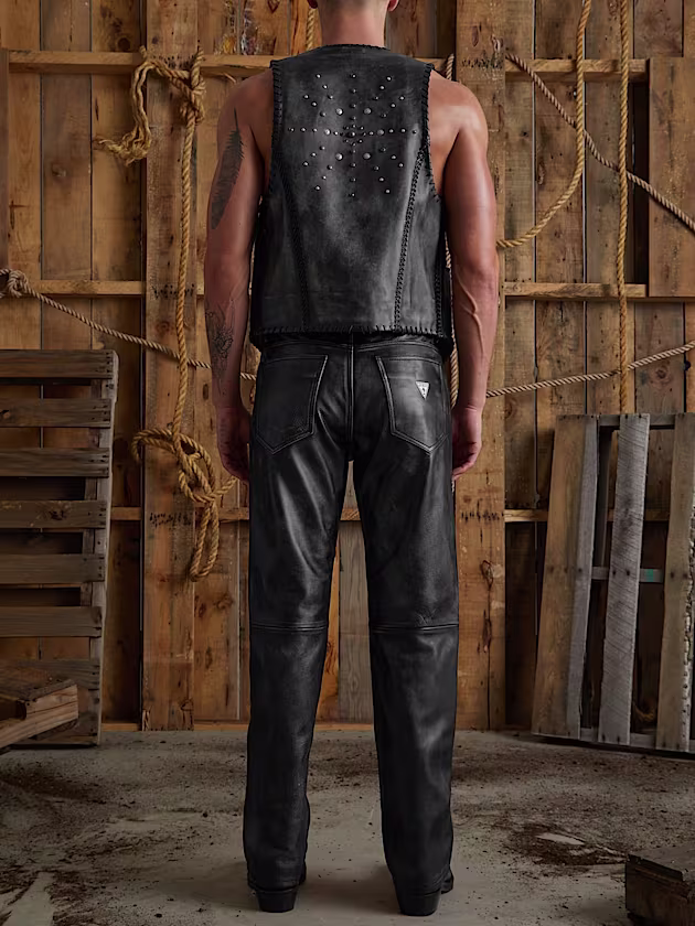 Leather vest - GUESS