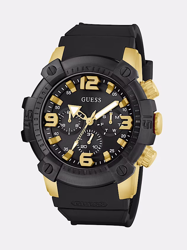 Silicone multi-function watch 52mm - GUESS