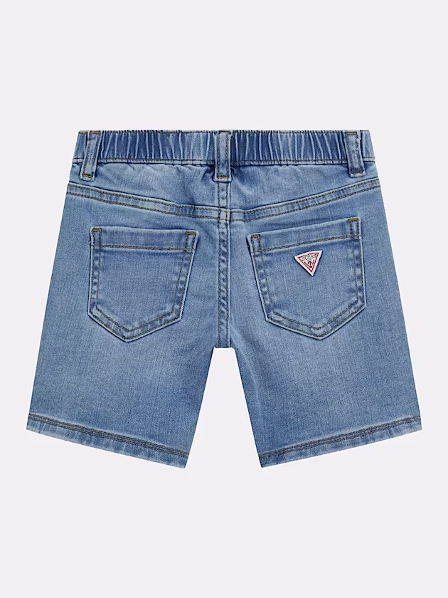 Embroidered denim shorts - GUESS