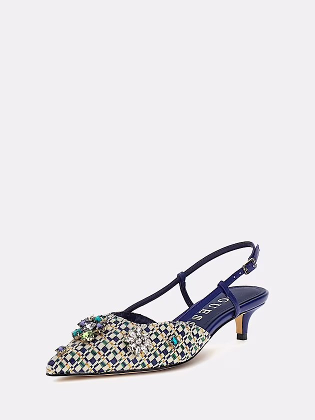 Jesseny Jewel Appliqué Slingback - GUESS