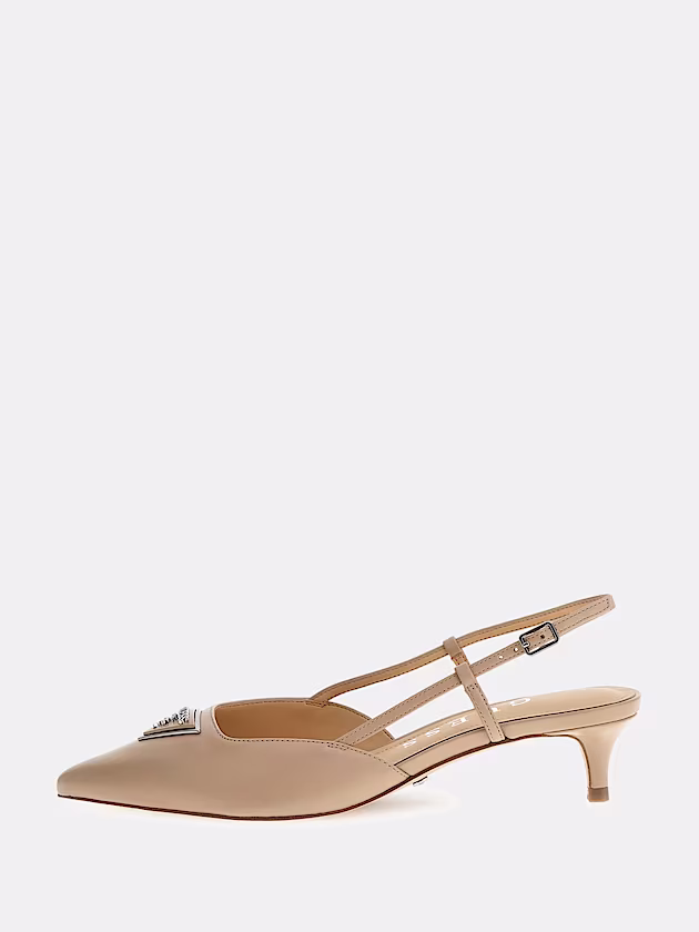 Jesson genuine leather slingbacks - GUESS