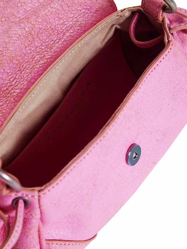 Genuine leather mini shoulder bag - GUESS