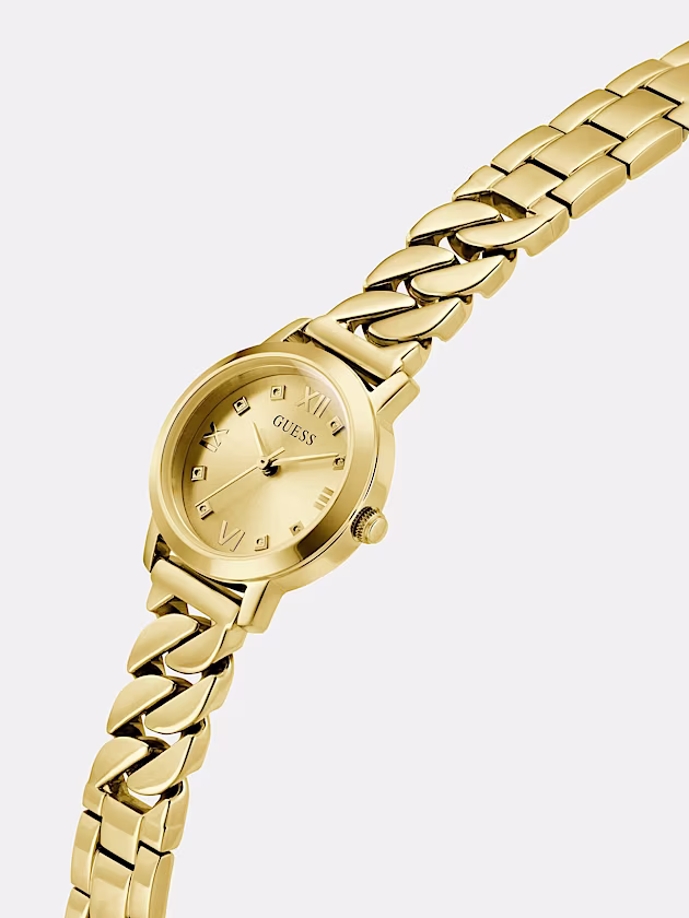 Analogue watch in recycled steel 25 mm - GUESS